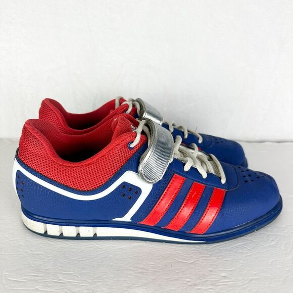 Adidas Mens Powerlift 2.0 Shoes Size 10.5 Weightlifting Red White Blue G96435 main image 7